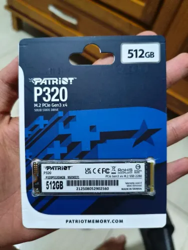 !LACRADA! SSD NVMe M.2 Patriot P320 512GB Preto PCIe Gen 3.0