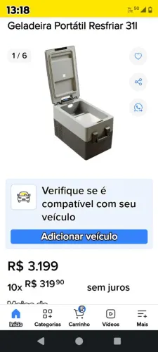 GELADEIRA RESFRIAR 31 LTS QUADRIVOLTS!!