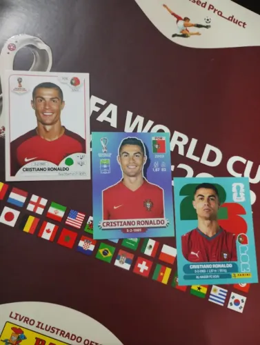 Figurinhas CR7 2018 2022 2026