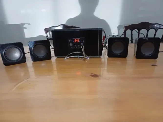 kit de som ambiente - 4 mini caixas de som