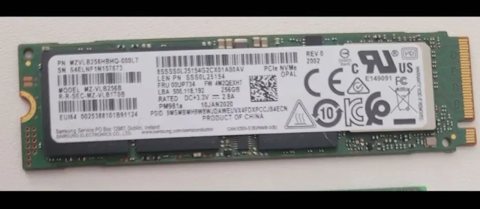 SSD 256GB NVME