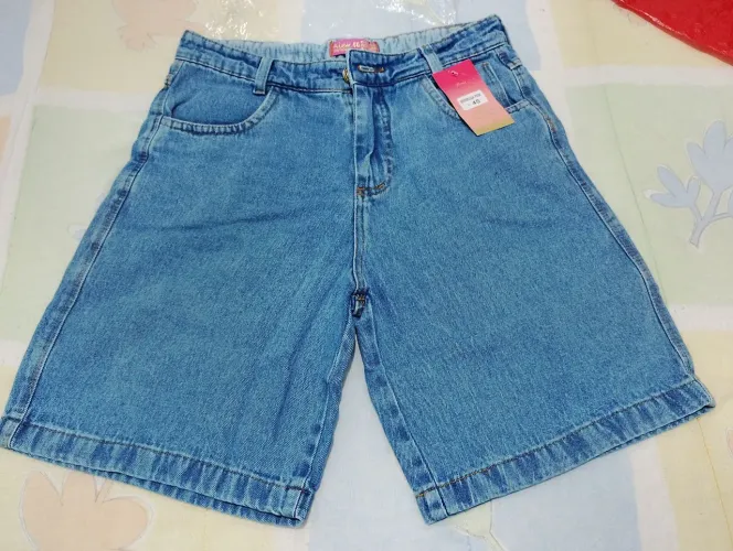 Bermuda jeans feminina sem laycra numeração 40 