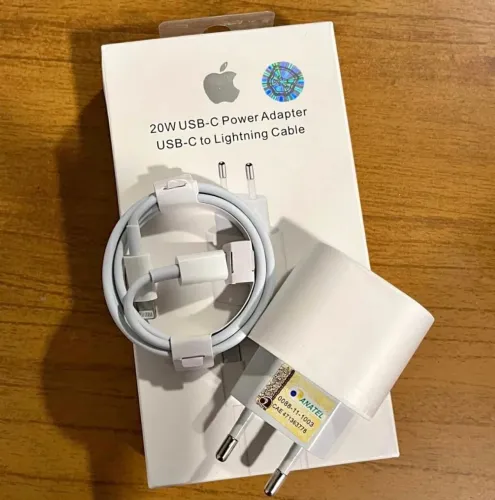 Carregador original de iPhone turbo 20w Cabo e fonte cabo linghtning fonte 20w