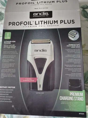 Máquina de barbear profissional Nova Elétrico Andis Profoil Lithium Plus