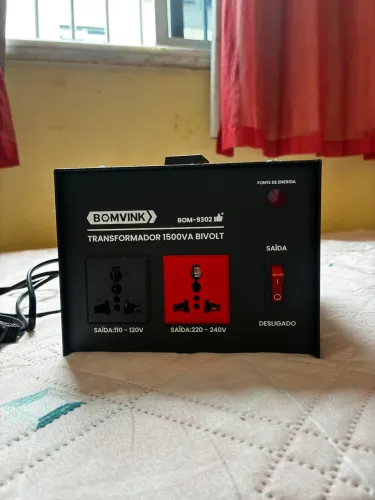 Transformador Bivolt Bomvink 1500VA - 110V/220V - Excelente Estado