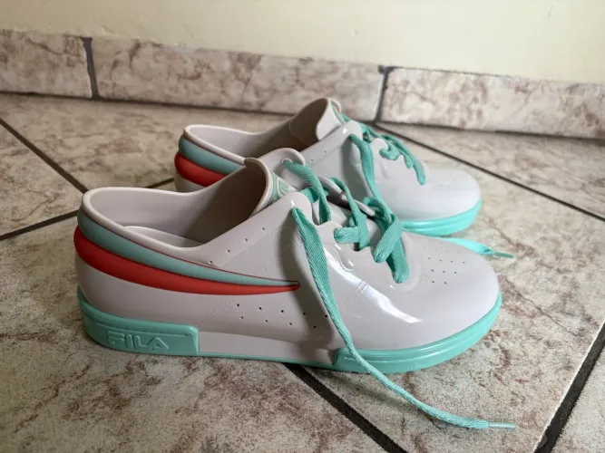 Tênis Melissa Sneaker + Fila branco/verde 38