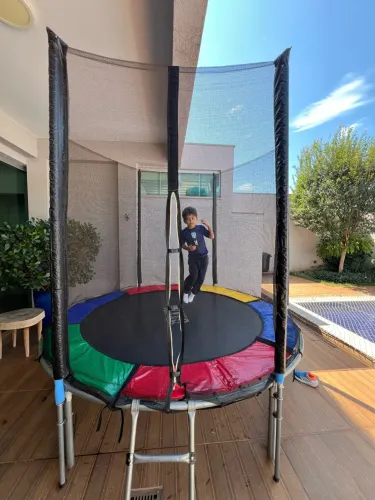 Cama Elástica Pula Pula 3,05 m Infantil Rede Escada Importado