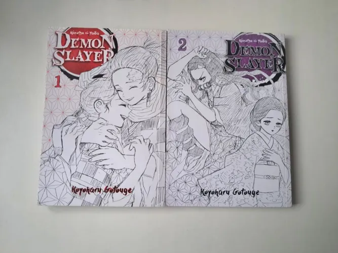 Mangas Demon Slayer: Kimetsu no Yaiba Vol. 1 e 2