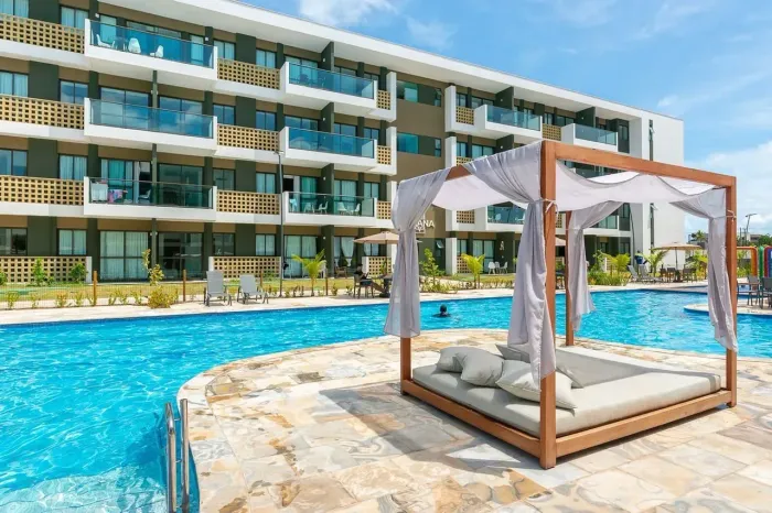 Flat mobiliado na praia de Muro Alto, Porto de Galinhas - Pernambuco