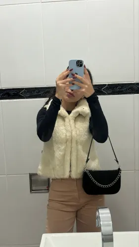 Colete de frio feminino