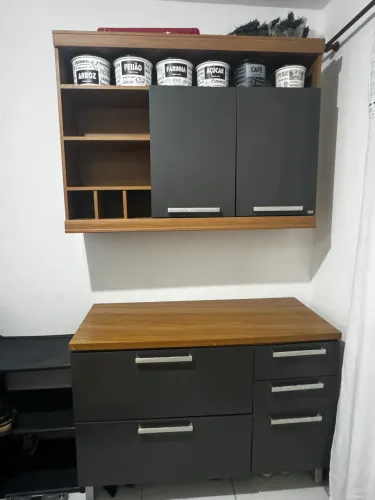 Armário e balcão de cozinha 100% MDF