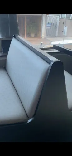 Banco duplo cor preta com cinza