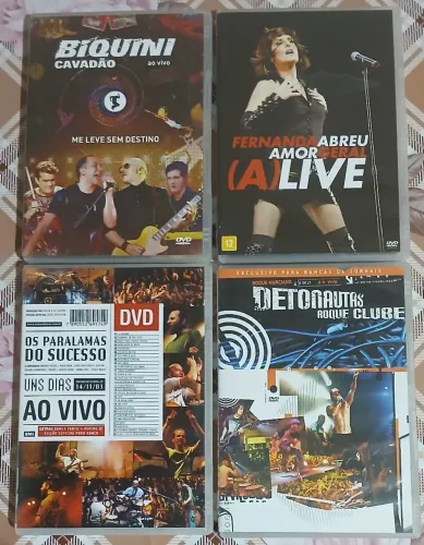 4 dvd's shows nacionais