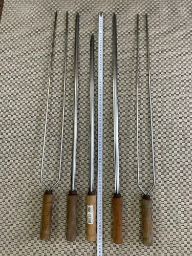 5 espetos de churrasco