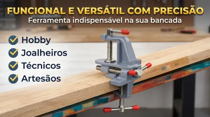 Mini Torno Morsa Profissional De Mesa Bancada.