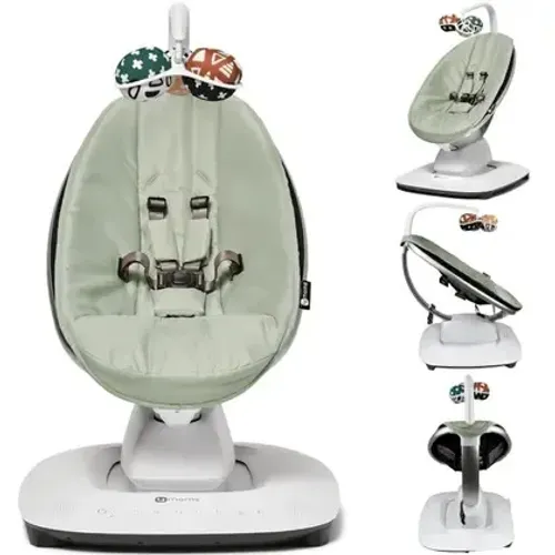 4moms Mamaroo Cadeira Musical de Descanso Infantil 5.0 Wi-Fi Bluetooth Cor Verde 