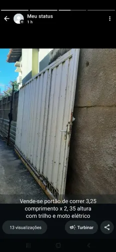 Portão de correr completo