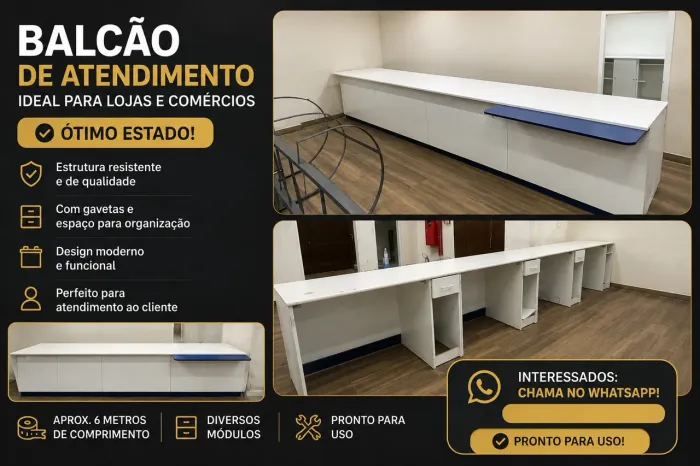 VENDO BALCÃO DE ATENDIMENTO
