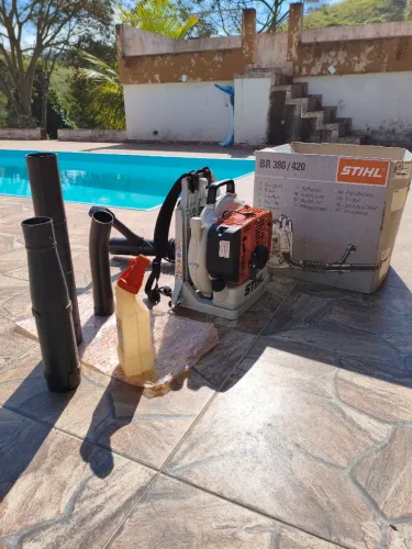 Soprador Costal Stihl BR 420 Original, usado apenas 1 vez.