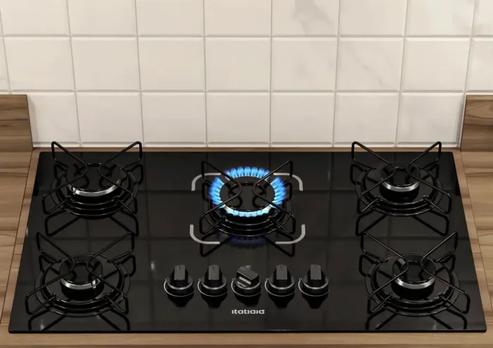 Cooktop Itatiaia Essencial 5 Bocas Preto  (NUNCA FOI USADO)