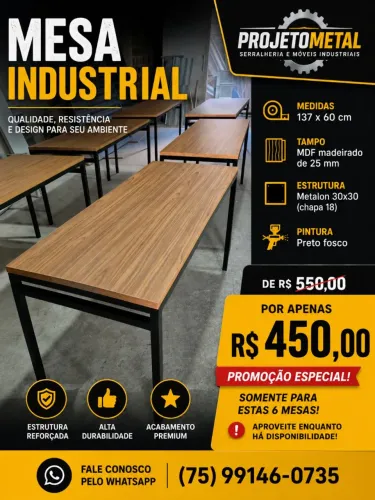 Mesas para escritório e estudo , poucas unidades .