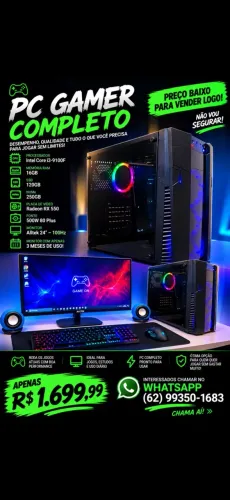 Pc gamer pra vender rápido