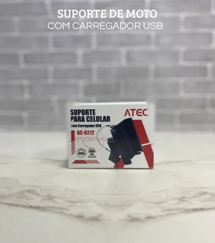 Suporte Celular Para Moto Com Carregador USB