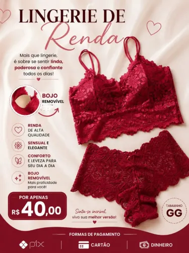 Lingerie de renda