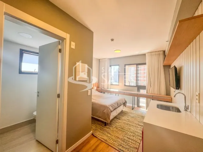 Apartamento para locação em São Paulo-SP, Santo Amaro - 1 quarto, 1 banheiro, 21m² de área