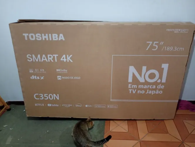 Vendo TV Toshiba 75 polegadas excelente estado.