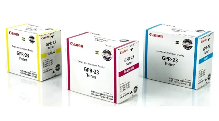 Kit 3 Toner Original Canon GPR-23 Amarelo - Ciano - Magenta