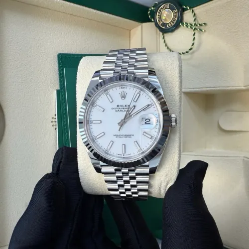 Relógio automático Rolex datejust branco automático novo