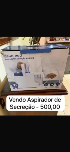 Vendo aspirador de secreção para fisioterapia