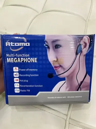 Megafone Multifuncional Portátil Recarregável