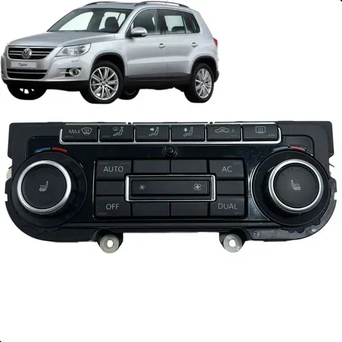 Botão Comando Ar Condicionado Tiguan 2010 2011 2012 2013 Preto