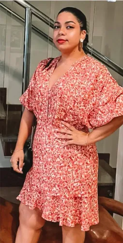 Vestido vermelho tamanho GG Morena Rosa