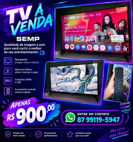 TV 32 POLEGADAS SEMP