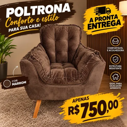Poltrona pronta entrega em oferta