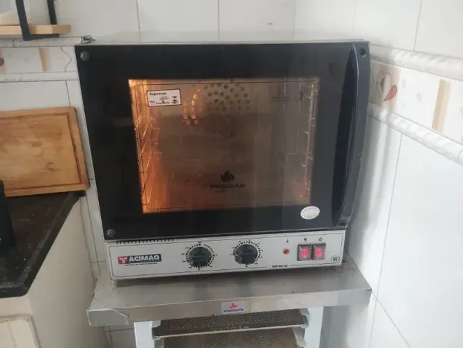 Forno Turbo Eletrico Analogico Fast Oven Prp-004 G2 Preto 4 Bandejas 127V 