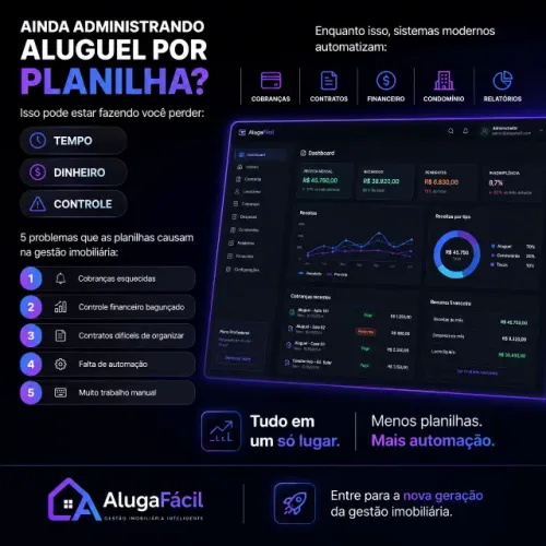 software/Sistema para Gestão de Aluguéis | Cobrança Automática + Contratos + Financeiro