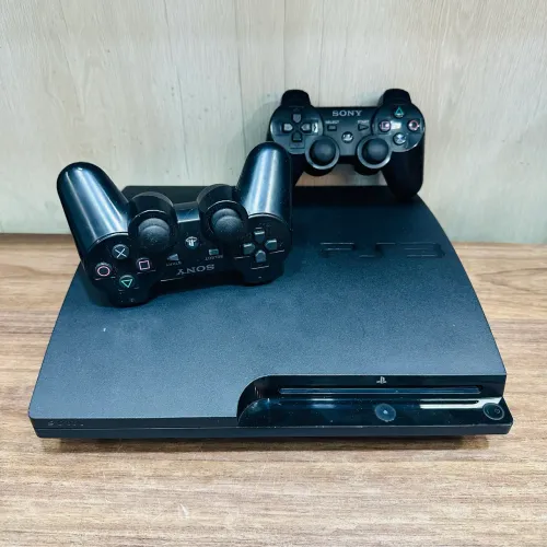 PS3 | PlayStation 3 Slim/Superslim 40 jogos e 02 controles