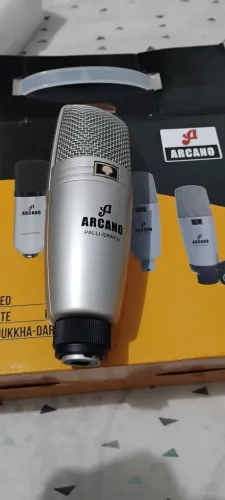 Microfone Condensador Arcano Palli Gray-U