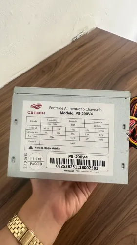 FONTE DE ALIMENTAÇÃO ATX 200v Ps 200v4 C3TECH