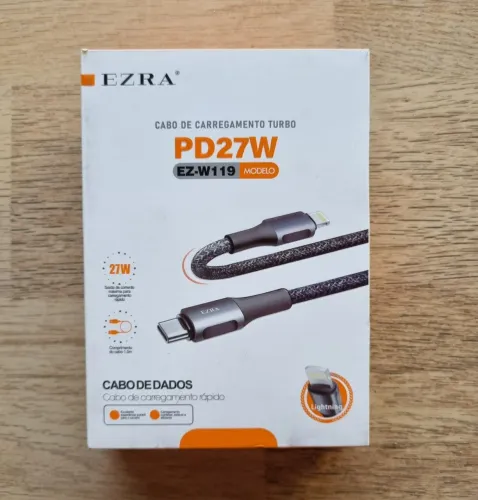 Cabo iphone lightning pra USB C