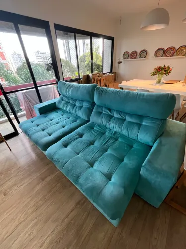 SOFÁ RETRÁTIL 3M AZUL