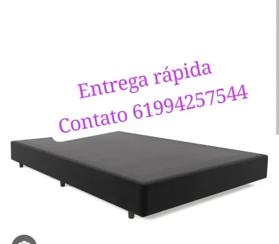 base de cama casal varias cores chama