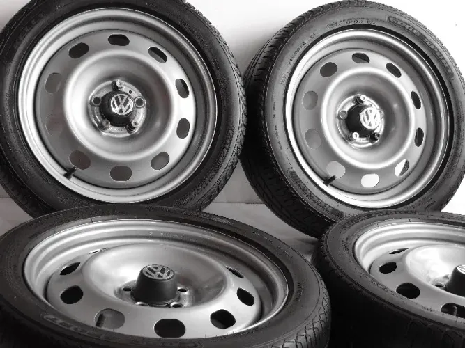 Rodas 16 Aço Eurovan Style 5x100 Serve Polo Fox Spacefox A1 Projeto Dub Euro No Precinho! 