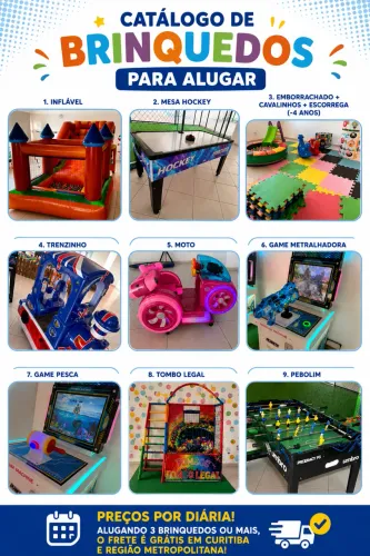 ALUGUEL DE BRINQUEDOS PARA FESTAS EM CURITIBA E REGIÃO! ?