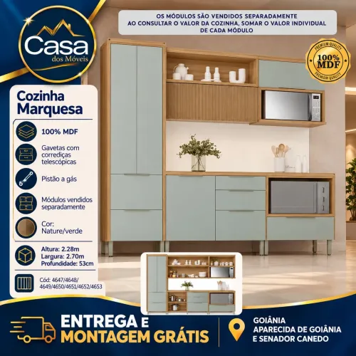 Cozinha Marquesa 100% MDF Nesher