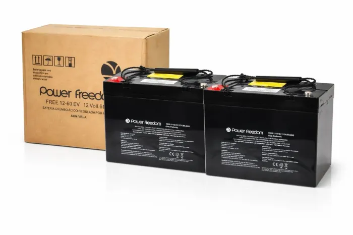 Kit de baterias freedom 12v 60ah 
